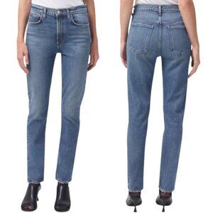New Agolde Merrel Mid Rise Straight Leg Ankle Jeans Size 30 In Spellbound Wash